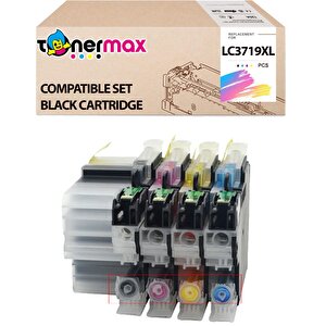 Brother Mfc-j2730dw Muadil Set Kartuş / Lc3719xl Set