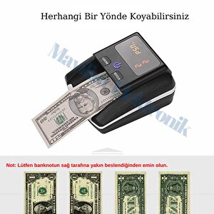 Bill Counter Al-130 F5 Sahtepara Kontrol Makinesi 5 Ülke Parası