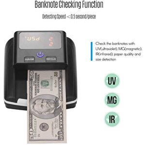 Bill Counter Al-130 F5 Sahtepara Kontrol Makinesi 5 Ülke Parası