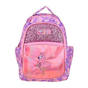 Kids Love Sırt Çantası Aynalı Taşlı Flamingo L5137