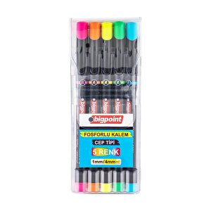 Fosforlu Kalem Cep Tipi 5'li Set (bp911-05)