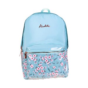 Soft Floral Sırt Çantası Blue K1733