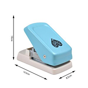 Çok Ayrıntılı Şekilli Delgeç Kalp 5 Cm Km8920