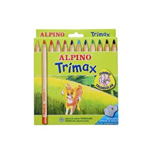 Trimax Üçgen Şekilli Jumbo Kuru Boya 12 Renk