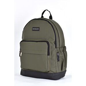 Sisley Okul Sırt Çantası Unisex Çok Gözlü Günlük Seyahat Sırt Çantası Haki 12914