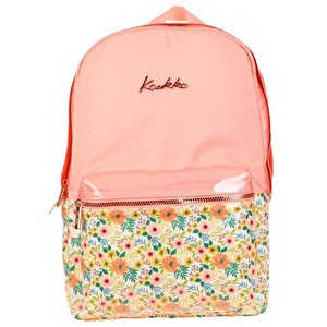 Soft Floral Sırt Çantası Salmon K1734
