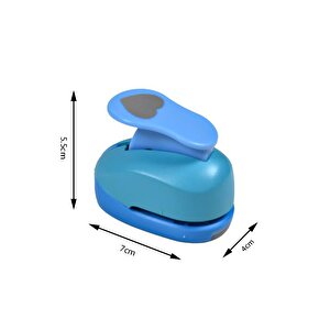 Şekilli Delgeç Kalp 2.5 Cm Km8810