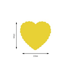 Kamei Şekilli Delgeç Kalp 2.5 Cm Km8810