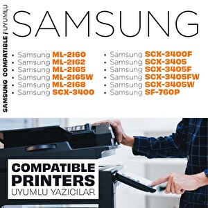 Samsung Scx-3400f Muadil Toner 2'li Paket / Mlt-d101s