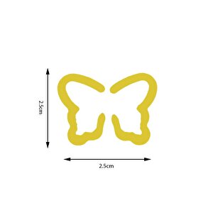 Kamei Şekilli Delgeç Kelebek Kanatlı 2.5 Cm Km8810