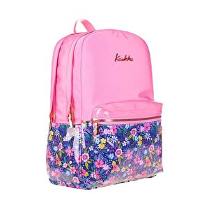 Soft Floral Sırt Çantası Pink K1732