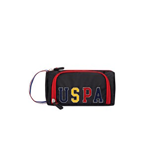 U.s. Polo Assn. Çok Gözlü Unisex 2'li Okul Çantası Seti Okul Çantası Ve Kalemlik Siyah Plcan24273