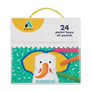 24 Renk Çantalı Pastel Boya