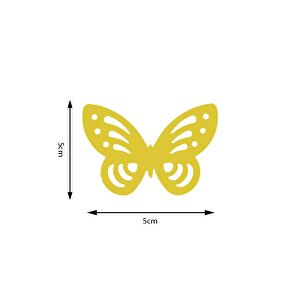 Kamei Çok Ayrıntılı Şekilli Delgeç Kelebek 3.8 Cm Km8915