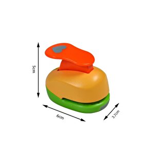 Şekilli Delgeç Kalp 1.3 Cm Km8805
