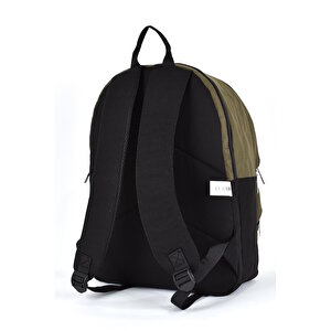 Sisley Okul Sırt Çantası Unisex Çok Gözlü Günlük Seyahat Sırt Çantası Haki 12919