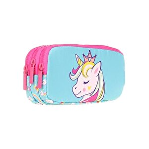 Kids 3 Bölmeli Kalem Çantası Toys Unicorn L8155