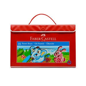 18 Renk Çantalı Pastel Boya