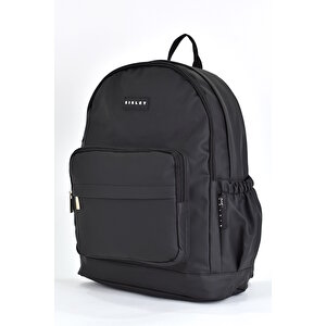 Sisley Okul Sırt Çantası Unisex Çok Gözlü Günlük Seyahat Sırt Çantası Siyah 12913