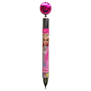 Barbie Top Başlıklı Lisanslı Extra Versatil Mekanik Uçlu Kalem 0.7 Uç - Pembe