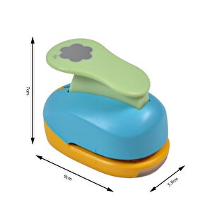 Şekilli Delgeç Çiçek Geniş 3.8 Cm Km8815