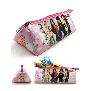 Blackpink Kalem Kutusu Black Pink Üçgen Kalemkutu Jumbo Vegan Deri Kalemlik