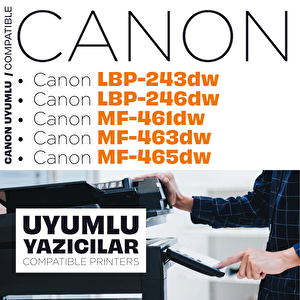 Canon Crg-070 Toner Tozu 500gr./ Lbp243dw / Lbp246dw / Mf461dw / Mf463dw / Mf465d