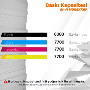 Canon Pixma G2420 Muadil Mürekkep Takımı / Gi-41 Set