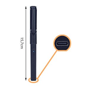 Safari Note+ Ipad Tablet Kalemi 4e2 Çelik Siyah