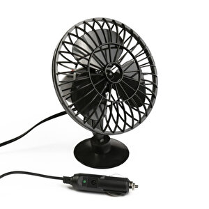 Araç İçi 12v Vantuzlu 5.5" 14 Cm Mini Fan Vantilatör Pervane Çakmaklık Girişli Tüm Araçlarla Uyumlu
