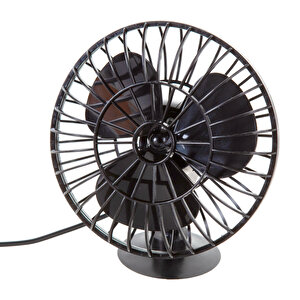 Araç İçi 12v Vantuzlu 5.5" 14 Cm Mini Fan Vantilatör Pervane Çakmaklık Girişli Tüm Araçlarla Uyumlu