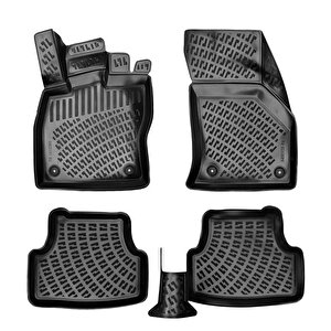 Rizline 3d Oto Paspas Siyah Renk Volkswagen Golf 7 2012 - 2019 Ile Uyumlu