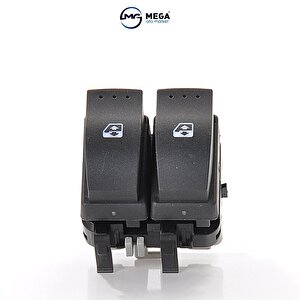 Renault Megane 2 Çiftli Sol Cam Düğmesi Anahtarı
