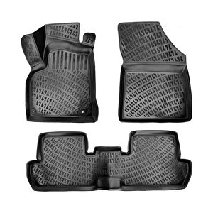Rizline 3d Oto Paspas Siyah Renk Peugeot 4008 2012 - 2023 Ile Uyumlu