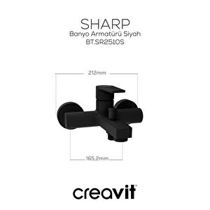 Sr2510s Sharp Banyo Batarya, Sh630sm Mat Siyah Tepe Duş Seti