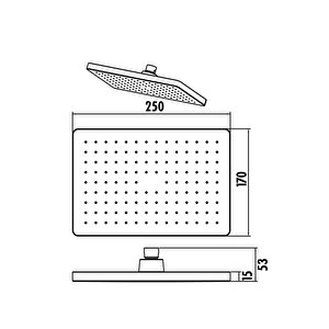 Creavit Sr2510s Sharp Banyo Batarya, Sh630sm Mat Siyah Tepe Duş Seti