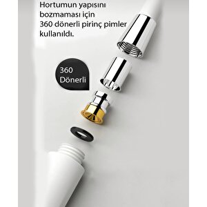 Nano Teknoloji Patlamaz Paslanmaz Silikon Duş Hortumu
