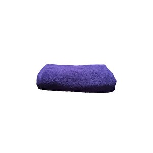 3 Lü Paket Boya Tutmayan Mikrofiber El Yüz Spor Kuaför Havlusu 50x90 Cm Mor