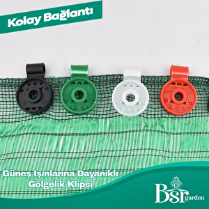 Gölgelik Klipsi Karışık Renk 25 Adet Bsr Garden