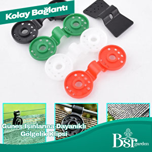 Gölgelik Klipsi Karışık Renk 25 Adet Bsr Garden