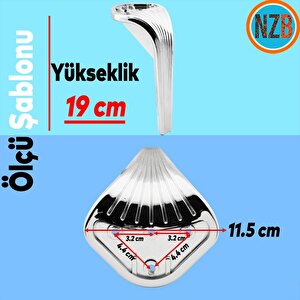 Mobilya Kanepe Sehpa Tv Ünitesi Koltuk Ayağı 19 Cm Parlak Krom Baza Ayak