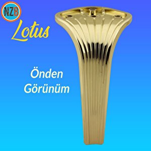 Mobilya Yükseltici Kanepe Sehpa Tv Ünitesi Koltuk Ayağı 19 Cm Gold Altın Baza Ayak