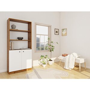 Sardes Kitaplık Amalfi-beyaz