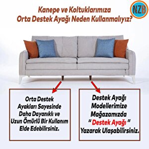 Mobilya Kanepe Sehpa Tv Ünitesi Koltuk Ayağı 15 Cm Beyaz Baza Ayak