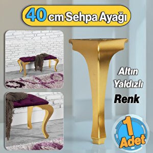 Lukens Plastik Sehpa Ayağı 40 Cm Altın Yaldız Renk Mobilya Zigon Çay Orta Sehpası Ayak 1 Adet