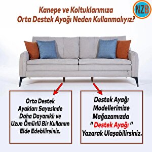 Mobilya Kanepe Sehpa Tv Ünitesi Koltuk Ayağı 12 Cm Siyah Baza Ayak