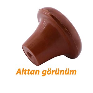 Sert Plastik Mantar Düğme Kulp Ceviz Dolap Mobilya Mutfak Dolabı Çekmece Kapak Kulpu Kulbu