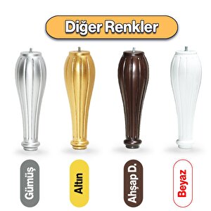 Pırlanta Plastik Sehpa Ayağı 30 Cm Ahşap Desen 1 Adet Mobilya Orta Sehpası M8 Civatalı Ayak Ayaklar