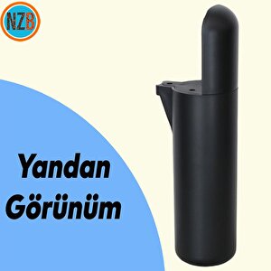 Mobilya Yükseltici Sehpa Kanepe Tv Ünitesi Koltuk Ayağı Baza Ayakları Mat Siyah 15 Cm