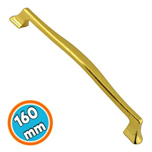 Mobilya Kulp Altın Metal 160 Mm - 16 Cm Mutfak Çekmece Dolap Dolabı Kapak Kulbu Kulpu Kulpları